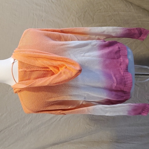 Lou & Grey Tye Dye Knit Hoodie SZ SM - Picture 5 of 8